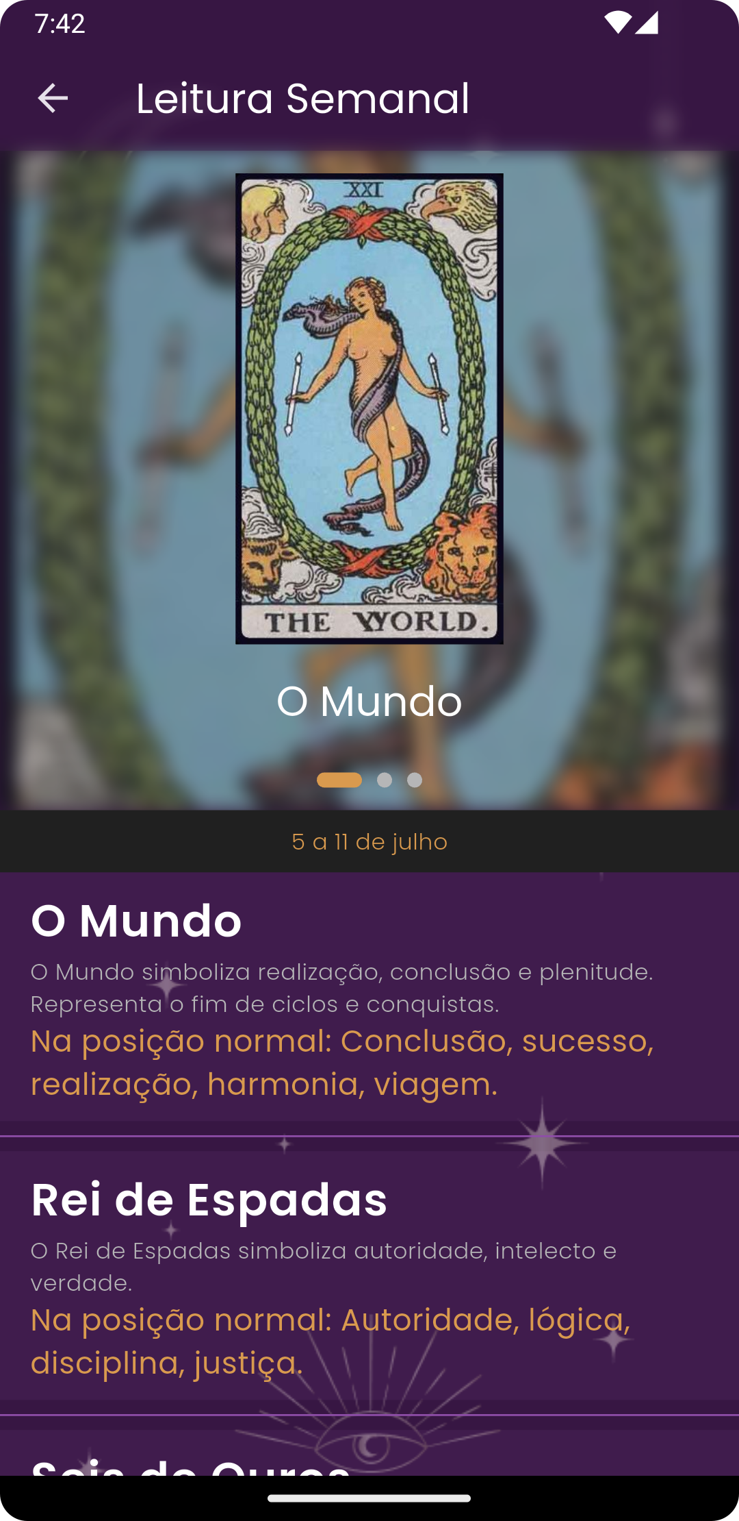 Tela de interpretação personalizada
